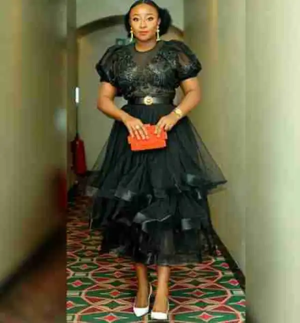 Actress Ini Edo Looks Gorgeous In A Black Ensemble (Photos)